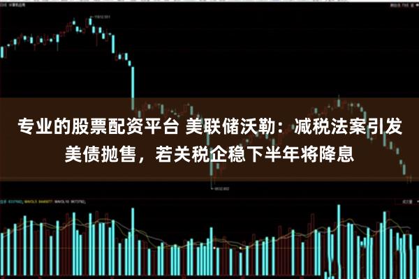 专业的股票配资平台 美联储沃勒：减税法案引发美债抛售，若关税企稳下半年将降息
