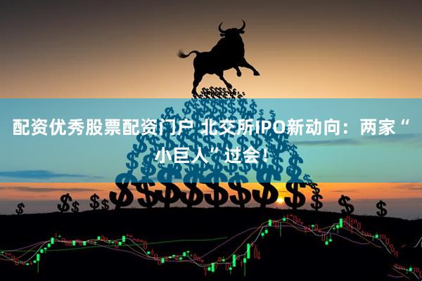 配资优秀股票配资门户 北交所IPO新动向：两家“小巨人”过会！